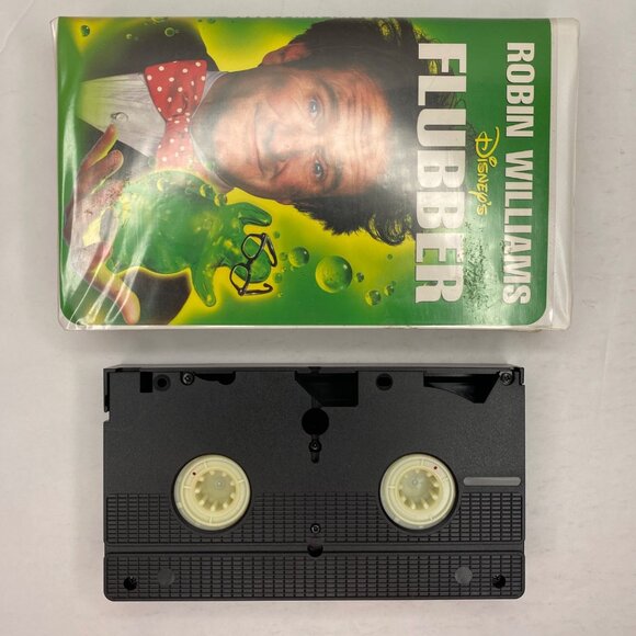 Vintage Disneys Flubber VHS Tape Clamshell Case Family Movie 1997 Robin Williams - Picture 6 of 9